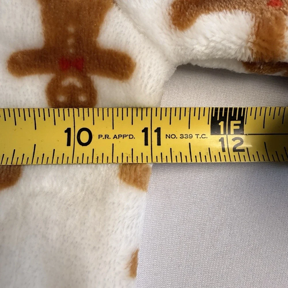 Gingerbread Man Zip Up Hooded One piece body suit  6-9 Mo SOFT